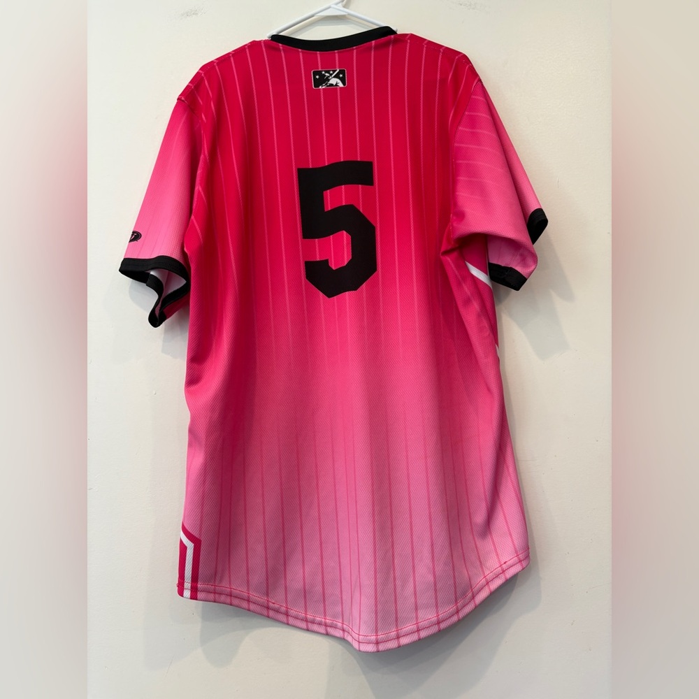 B’ham Barons Authentic Game Jersey for Breast Cancer Awareness, size 46(xl), - Picture 8 of 9